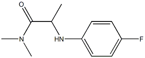 2-[(4-fluorophenyl)amino]-N,N-dimethylpropanamide Structure