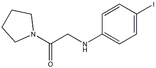 2-[(4-iodophenyl)amino]-1-(pyrrolidin-1-yl)ethan-1-one Structure