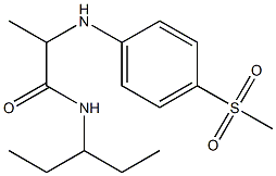 2-[(4-methanesulfonylphenyl)amino]-N-(pentan-3-yl)propanamide Structure