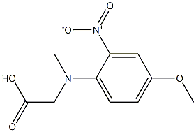2-[(4-methoxy-2-nitrophenyl)(methyl)amino]acetic acid 구조식 이미지