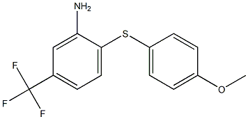 2-[(4-methoxyphenyl)sulfanyl]-5-(trifluoromethyl)aniline Structure