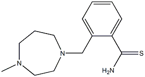 2-[(4-methyl-1,4-diazepan-1-yl)methyl]benzene-1-carbothioamide Structure