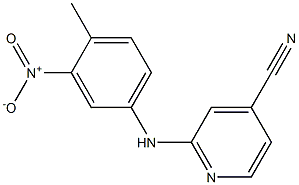 2-[(4-methyl-3-nitrophenyl)amino]isonicotinonitrile Structure