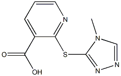 2-[(4-methyl-4H-1,2,4-triazol-3-yl)sulfanyl]pyridine-3-carboxylic acid Structure