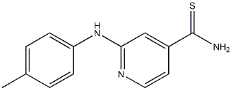 2-[(4-methylphenyl)amino]pyridine-4-carbothioamide Structure