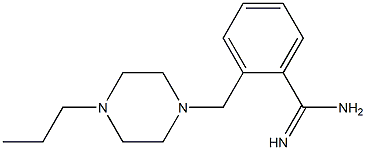 2-[(4-propylpiperazin-1-yl)methyl]benzenecarboximidamide 구조식 이미지