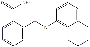 2-[(5,6,7,8-tetrahydronaphthalen-1-ylamino)methyl]benzamide 구조식 이미지