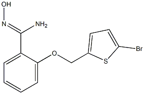 2-[(5-bromothien-2-yl)methoxy]-N'-hydroxybenzenecarboximidamide Structure