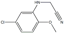 2-[(5-chloro-2-methoxyphenyl)amino]acetonitrile Structure