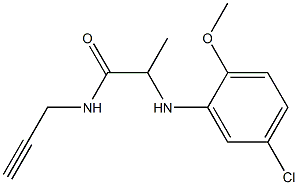 2-[(5-chloro-2-methoxyphenyl)amino]-N-(prop-2-yn-1-yl)propanamide Structure