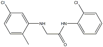 2-[(5-chloro-2-methylphenyl)amino]-N-(2-chlorophenyl)acetamide Structure