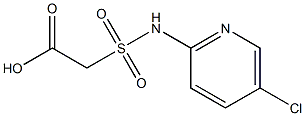 2-[(5-chloropyridin-2-yl)sulfamoyl]acetic acid Structure