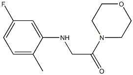 2-[(5-fluoro-2-methylphenyl)amino]-1-(morpholin-4-yl)ethan-1-one Structure