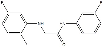 2-[(5-fluoro-2-methylphenyl)amino]-N-(3-fluorophenyl)acetamide 구조식 이미지