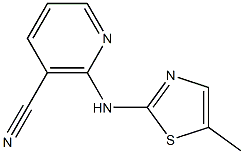 2-[(5-methyl-1,3-thiazol-2-yl)amino]nicotinonitrile Structure