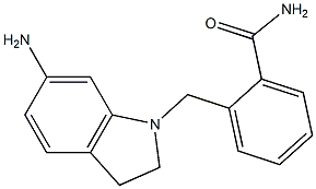 2-[(6-amino-2,3-dihydro-1H-indol-1-yl)methyl]benzamide 구조식 이미지