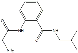 2-[(aminoacetyl)amino]-N-isobutylbenzamide Structure