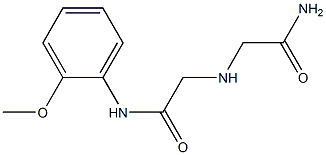 2-[(carbamoylmethyl)amino]-N-(2-methoxyphenyl)acetamide 구조식 이미지