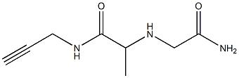 2-[(carbamoylmethyl)amino]-N-(prop-2-yn-1-yl)propanamide 구조식 이미지