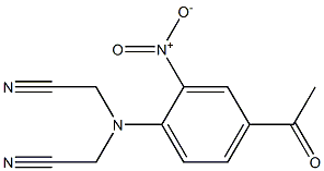 2-[(cyanomethyl)(4-acetyl-2-nitrophenyl)amino]acetonitrile Structure
