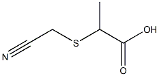 2-[(cyanomethyl)thio]propanoic acid Structure