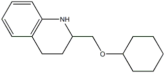 2-[(cyclohexyloxy)methyl]-1,2,3,4-tetrahydroquinoline 구조식 이미지