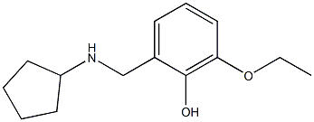 2-[(cyclopentylamino)methyl]-6-ethoxyphenol Structure