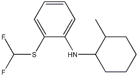 2-[(difluoromethyl)sulfanyl]-N-(2-methylcyclohexyl)aniline 구조식 이미지