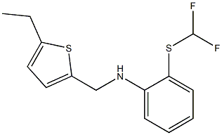 2-[(difluoromethyl)sulfanyl]-N-[(5-ethylthiophen-2-yl)methyl]aniline Structure