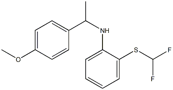 2-[(difluoromethyl)sulfanyl]-N-[1-(4-methoxyphenyl)ethyl]aniline Structure
