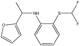 2-[(difluoromethyl)sulfanyl]-N-[1-(furan-2-yl)ethyl]aniline 구조식 이미지