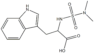 2-[(dimethylsulfamoyl)amino]-3-(1H-indol-3-yl)propanoic acid 구조식 이미지