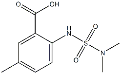 2-[(dimethylsulfamoyl)amino]-5-methylbenzoic acid 구조식 이미지