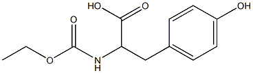 2-[(ethoxycarbonyl)amino]-3-(4-hydroxyphenyl)propanoic acid Structure