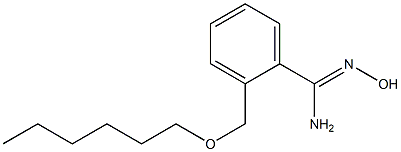 2-[(hexyloxy)methyl]-N'-hydroxybenzene-1-carboximidamide 구조식 이미지