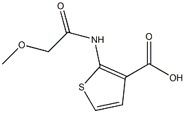 2-[(methoxyacetyl)amino]thiophene-3-carboxylic acid Structure