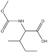 2-[(methoxycarbonyl)amino]-3-methylpentanoic acid 구조식 이미지