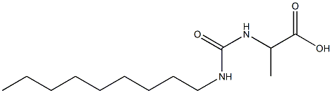 2-[(nonylcarbamoyl)amino]propanoic acid Structure