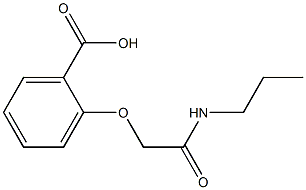 2-[(propylcarbamoyl)methoxy]benzoic acid Structure