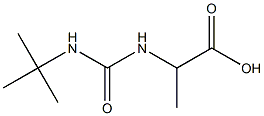 2-[(tert-butylcarbamoyl)amino]propanoic acid Structure