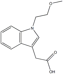 2-[1-(2-methoxyethyl)-1H-indol-3-yl]acetic acid Structure