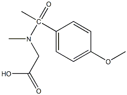 2-[1-(4-methoxyphenyl)-N-methylacetamido]acetic acid Structure