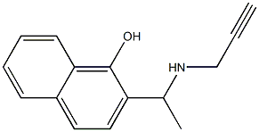 2-[1-(prop-2-yn-1-ylamino)ethyl]naphthalen-1-ol Structure