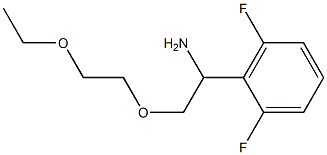 2-[1-amino-2-(2-ethoxyethoxy)ethyl]-1,3-difluorobenzene 구조식 이미지