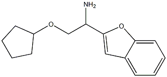 2-[1-amino-2-(cyclopentyloxy)ethyl]-1-benzofuran Structure