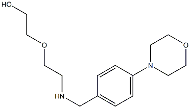 2-[2-({[4-(morpholin-4-yl)phenyl]methyl}amino)ethoxy]ethan-1-ol 구조식 이미지