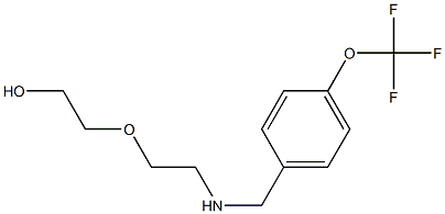 2-[2-({[4-(trifluoromethoxy)phenyl]methyl}amino)ethoxy]ethan-1-ol 구조식 이미지