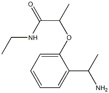 2-[2-(1-aminoethyl)phenoxy]-N-ethylpropanamide 구조식 이미지