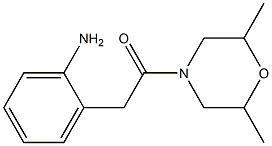 2-[2-(2,6-dimethylmorpholin-4-yl)-2-oxoethyl]aniline Structure