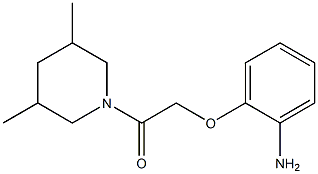 2-[2-(3,5-dimethylpiperidin-1-yl)-2-oxoethoxy]aniline Structure